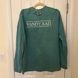 💎 Vandy ADPi Comfort Colors Green Long Sleeve Tshirt